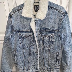Wool insulated jean jacket. NEVER WORN